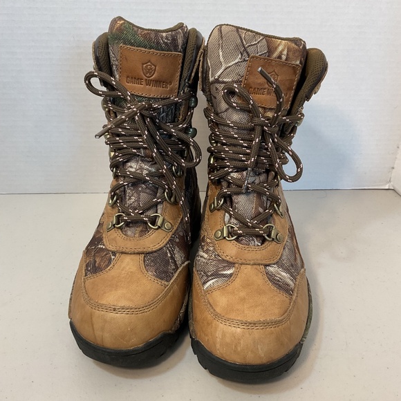 Game Winner Women's Camo Hiking Hunting Waterproof Boots Size 7.5 - Picture 12 of 15